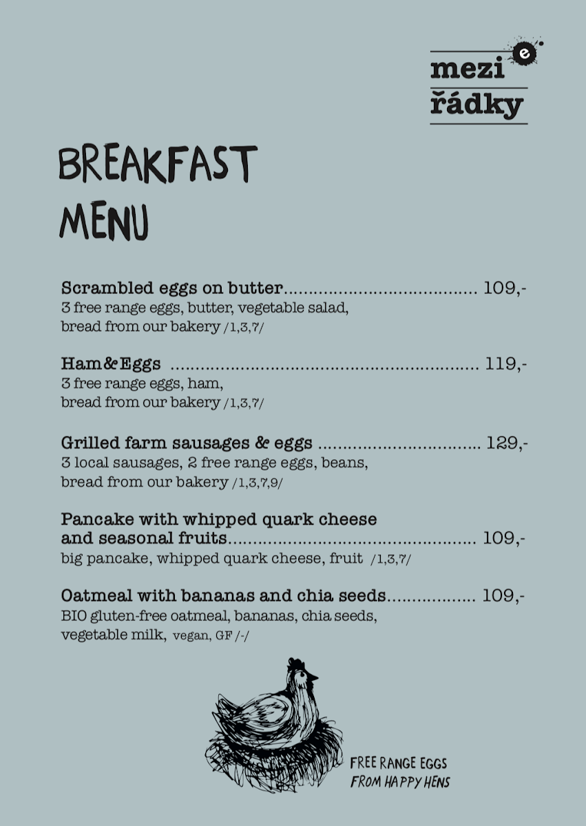 Menu Kavarna Mezi Radky-5